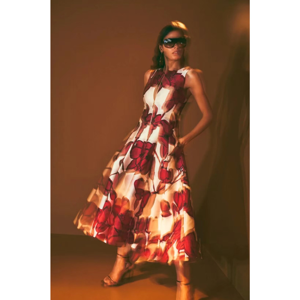 Alexis Lazaro Midi Dress M - Picture 3 of 11